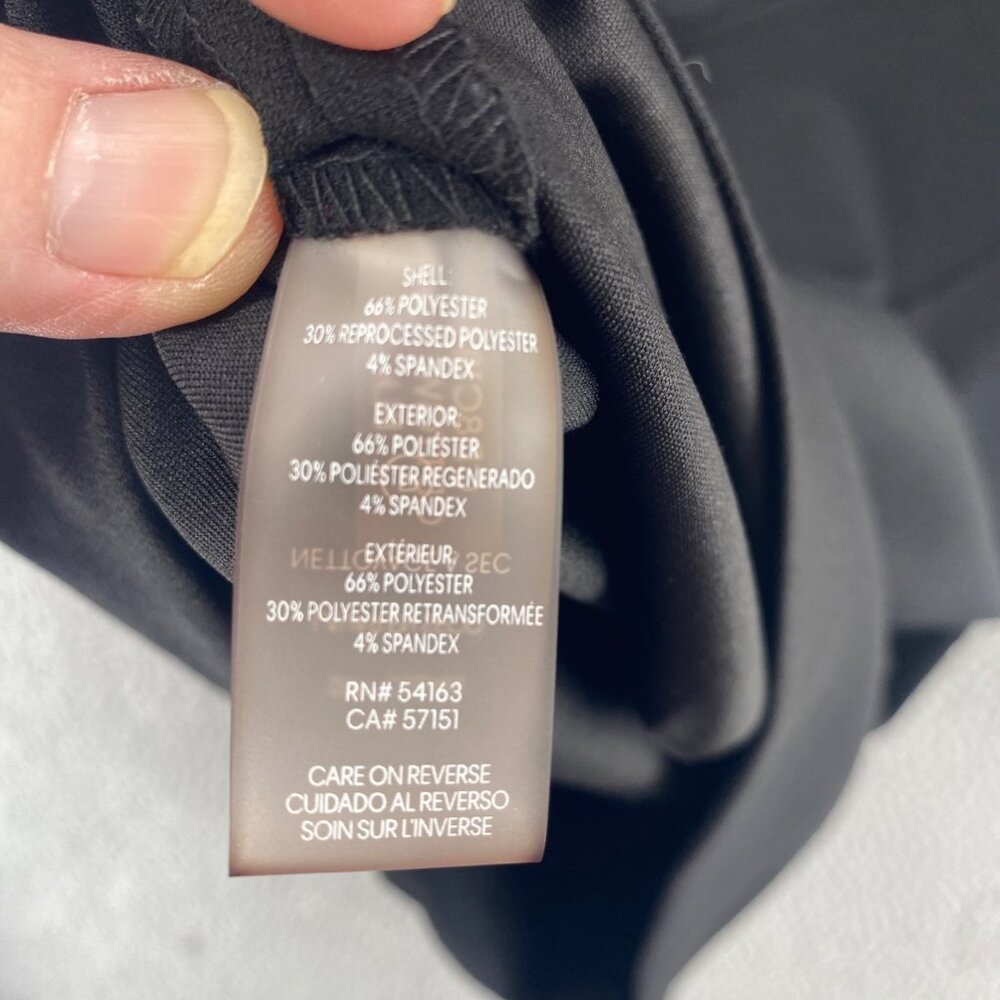 Calvin Klein Dress Womens 4 Black Sheath Sunburst Pleat Mini Career Office Work - Picture 6 of 10